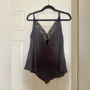 Lace trim tank top